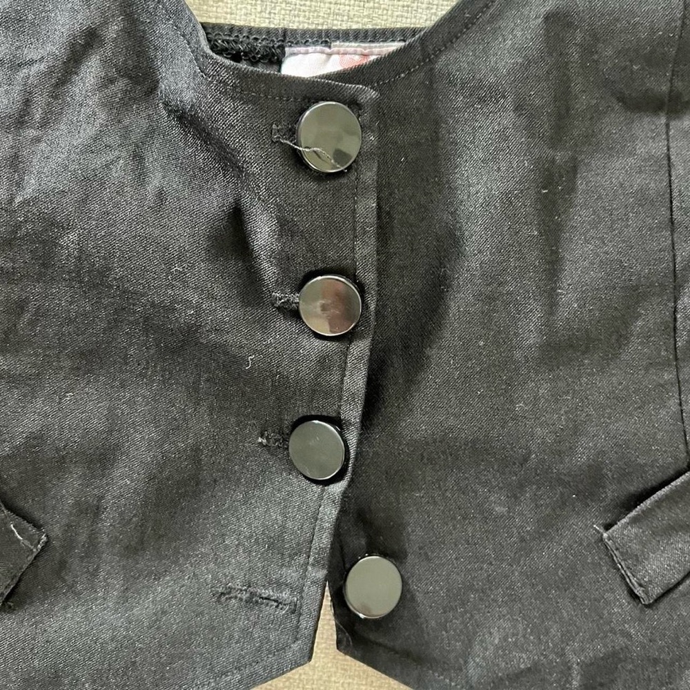Lipstick Vintage Black Halter Vest - Picture 5 of 5